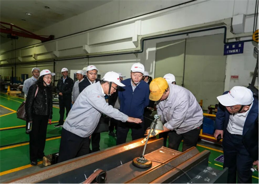 中国机械工业联合会副会长张文宏一行莅临普什宁江公司调研指导