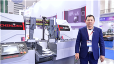 铝锯切效率上不去？ 晨龙这款 GV430NC金属带锯床，1 分钟搞定 280mm 铝材！